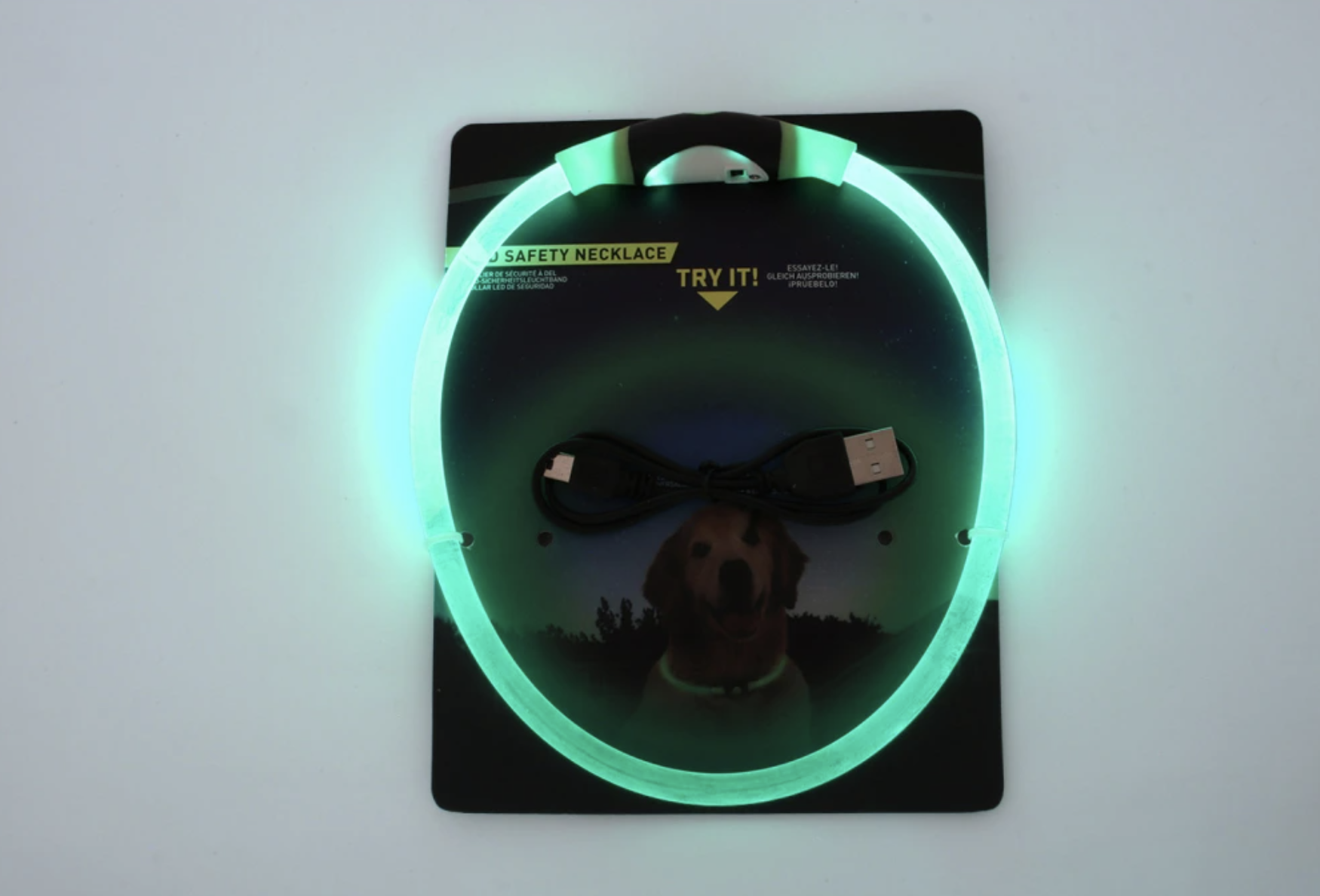 Blesk LED nabíjecí obojek pro psa